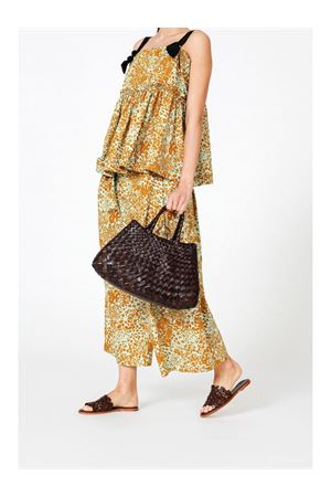 Dark brown Santa Croce small tote bag DRAGON DIFFUSION | 8893DGS6MATDKBROWN